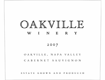 Oakville Napa Valley Cabernet Sauvignon 2007