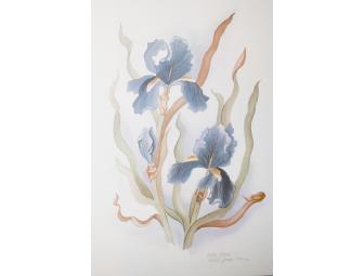 2 Watercolor Flower Paintings