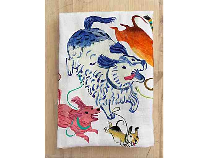 Artiphany's  Set of 4 Tea Towels 'Cats and Dogs'