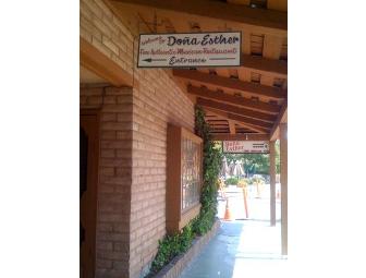 Dona Esther Lunch or Dinner for 2