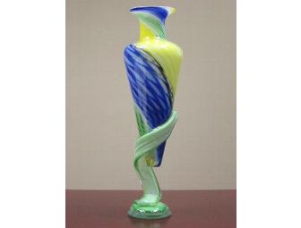 An Elegant Glass Vase from Hawk's View Gallery