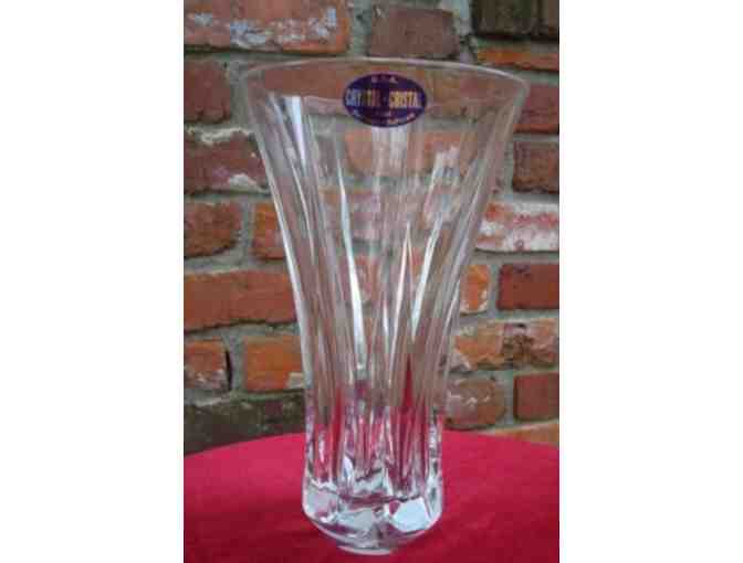 Vintage Crystal DePlomb Flower Vase