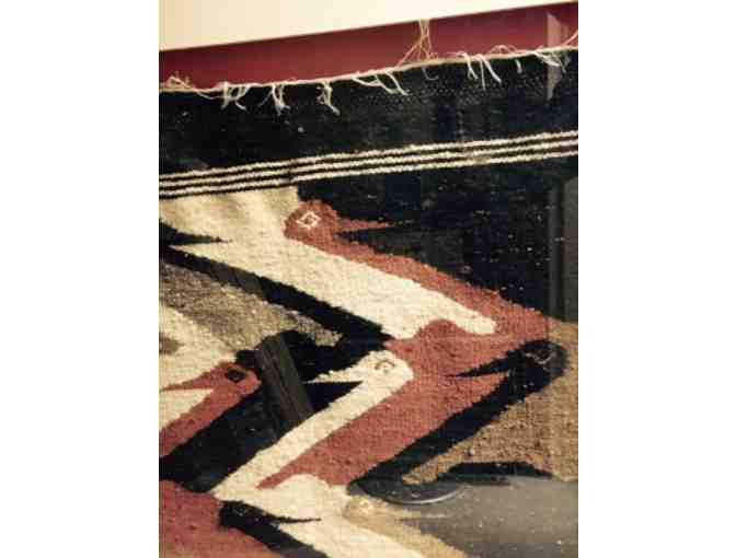 Framed Swan Textile Weaving