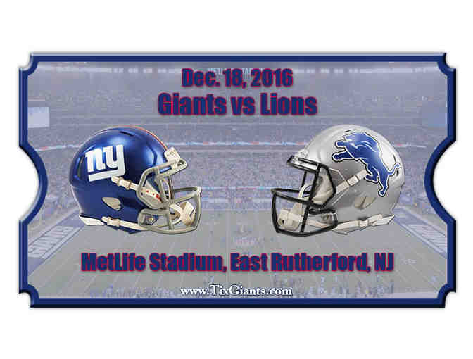 2 VIP Tickets to Giants vs Lions Game - Photo 1