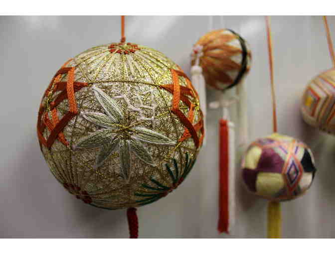5 Handmade Silk Japanese Temari