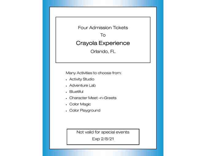 Crayola Experience Tickets