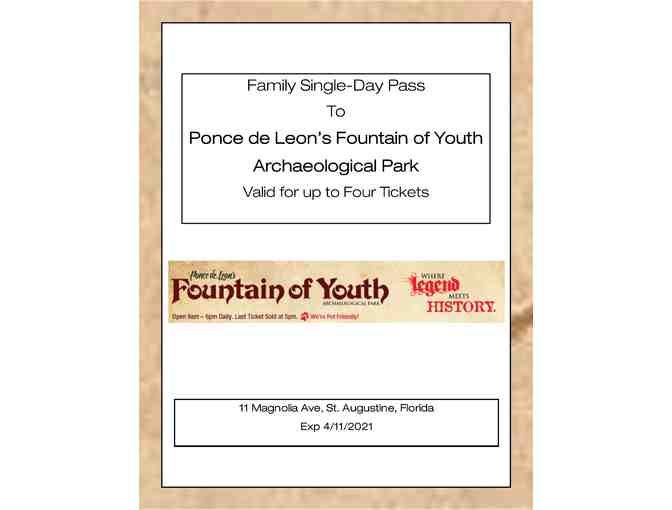 Fountain of Youth Archaeological Park Tickets