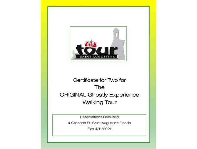 Tour St. Augustine Ghost Tour Gift Certificate