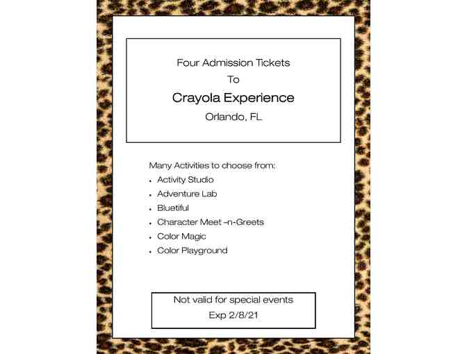 Crayola Experience - Four Admission Tickets - Photo 2