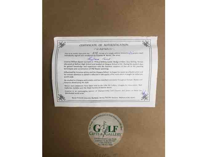 Golf Course Lithograph