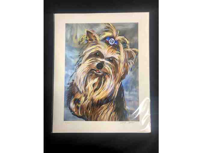 'Lulu' Print by Kelly Telfer and a Canvas Rainbow Pittie Print