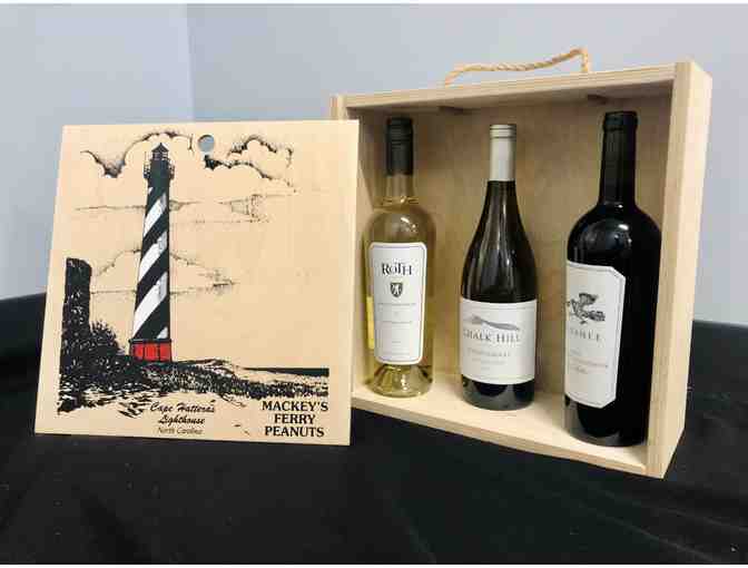 Luxury Lighthouse Wine Trio Box & In-Home Wine Tasting