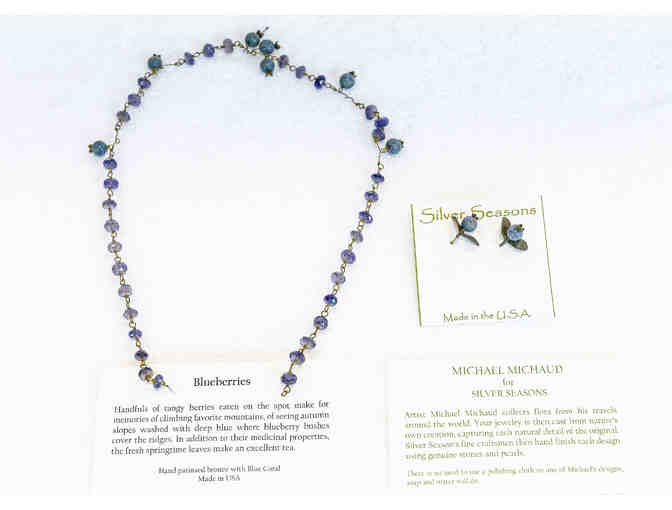 Blueberries Necklace and Earrings