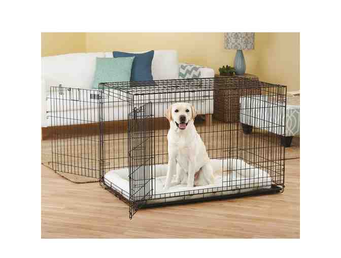 Love Your Pup Party Pack with 48' Double Door Folding Crate & a FREE Adoption Certificate