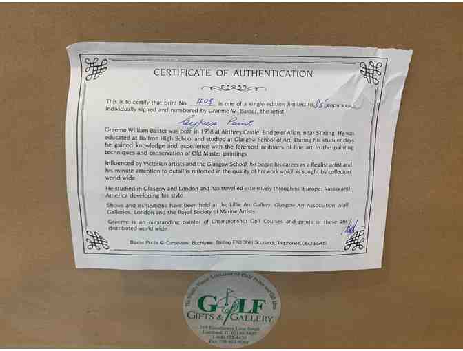 Golf Course Lithograph