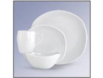 Dansk Classic Fjord Four-Piece Dinnerware with Platter and Serving Bowl (Service for 8)