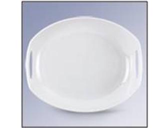 Dansk Classic Fjord Four-Piece Dinnerware with Platter and Serving Bowl (Service for 8)