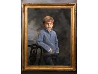 20-Inch Hand-Painted Masterpiece Wall Portrait from Kramer Portraits