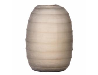 Donna Karan Lenox Artisan Glass Carved Large Vase in Icicle