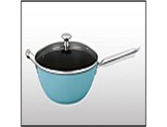 Mario Batali by Dansk Six-Piece Light Enameled Cast-Iron Cookware in Turquoise
