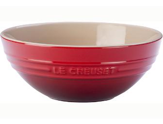 Le Creuset Stoneware Platter, Serving Bowl, and Pitcher