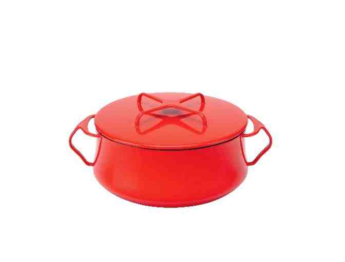 Lenox Dansk Kobenstyle Cookware and Four-Piece Place Setting in Chili Red