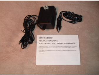 BROOKSTONE Massaging Seat Topper with Heat - NIB