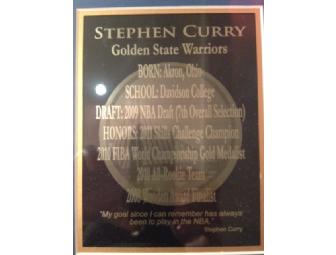 Autographed Stephen Curry Photo (Framed)