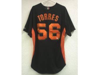 Giants - Torres #56 Jersey Game Used - BP 2011