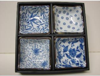 Set of Four Ceramic Sauce Plates - C