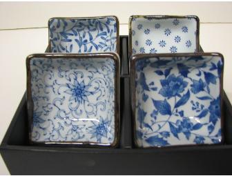 Set of Four Ceramic Sauce Plates - C