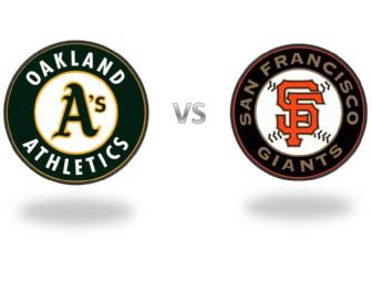 Two Lexus Dugout Seats--SF Giants vs.Oakland A's--2013 Season (May 30, 2013)
