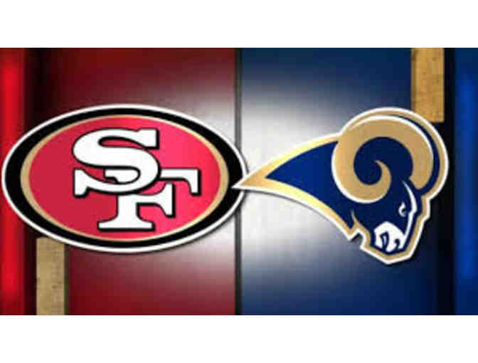 Two tickets to San Francisco 49ers vs. LA Rams game at Levi Stadium Thursday, September 12, 2016.