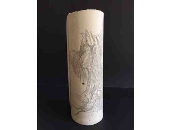 Hand-crafted Porcelain Vase from artist Kate deRenouard