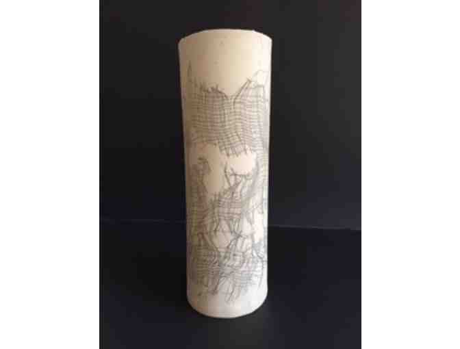 Hand-crafted Porcelain Vase from artist Kate deRenouard