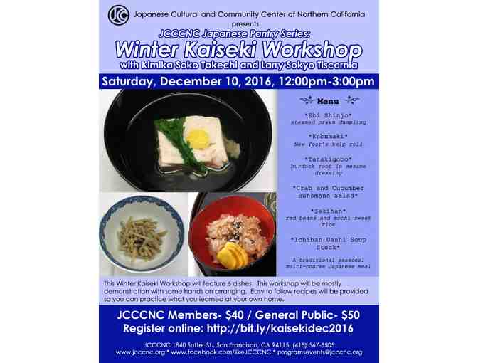 Cooking Workshop: Winter Kaiseki for Two!