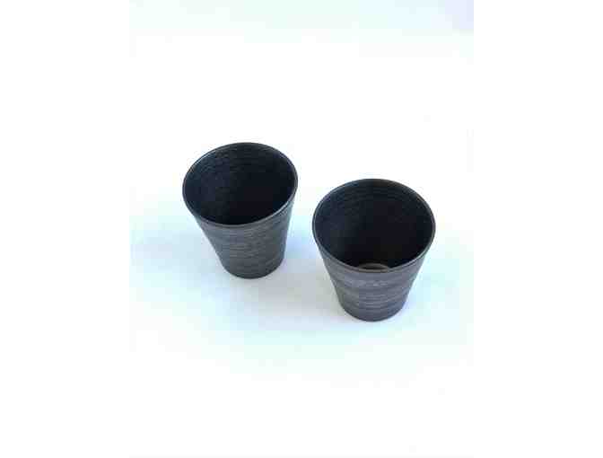 Two Small Slate Grey Cups