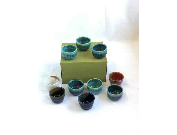 Beautiful Assorted Ceramic Sake Glasses (Set of 10)