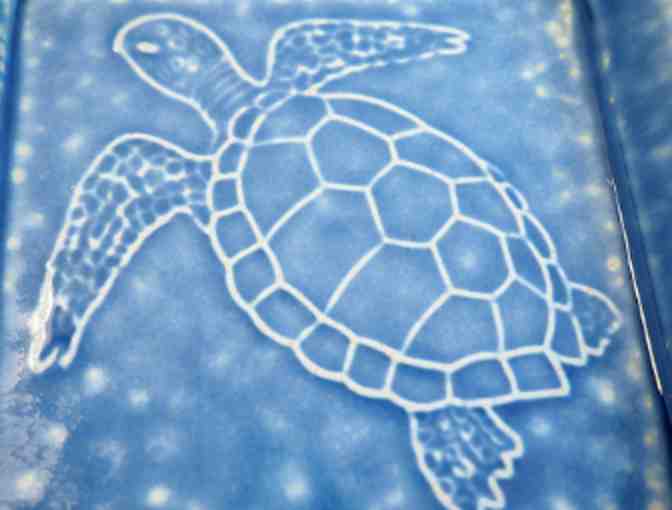 Kotobuki Blue Turtle Dish