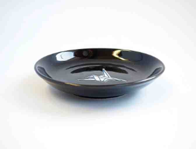 Kotobuki Black Tsuru Dish