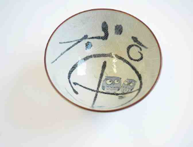 Kotobuki Owl Design Bowl