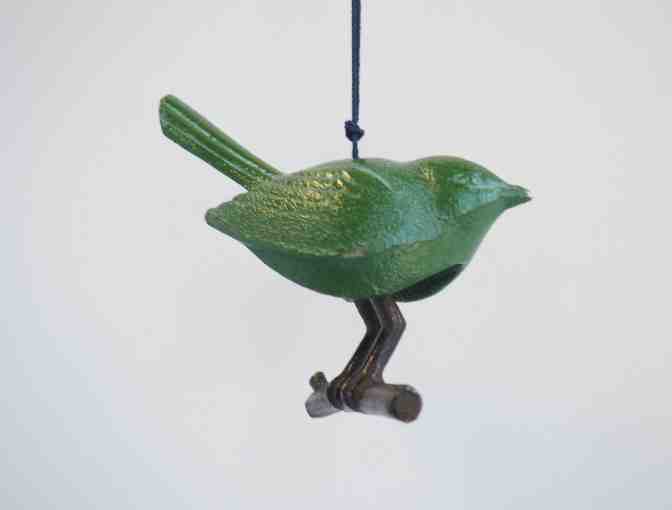 Kotobuki Green Bird Wind Chime