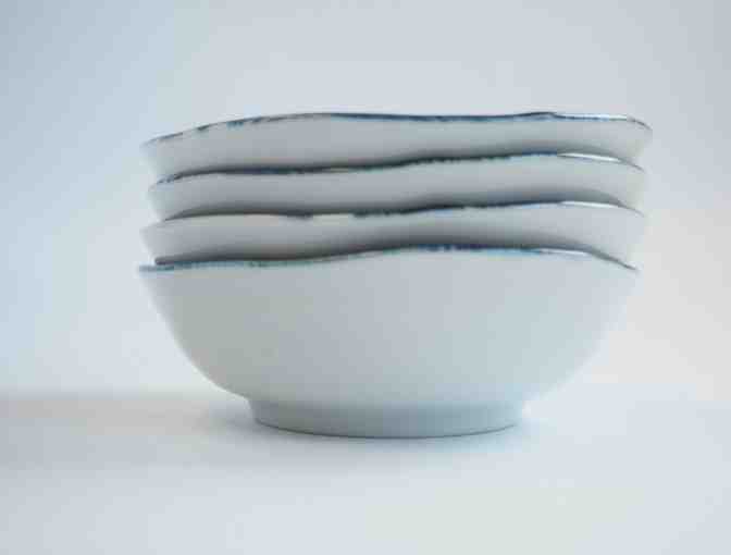 Kotobuki Four Blue Rabbit Dishes