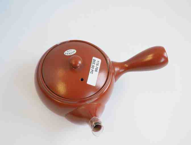 Kotobuki Orange Kyusu (Japanese Teapot) - Photo 3