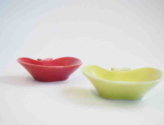 Kotobuki Green and Red Apple Plates - Photo 3