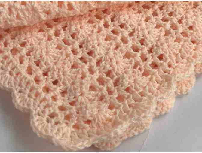 STAFF-CREATED: Light Pinkish Peach Handmade Baby Blanket