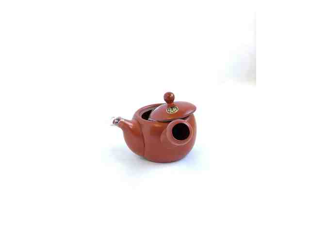 Japanese Ceramic Burnt Red Teapot
