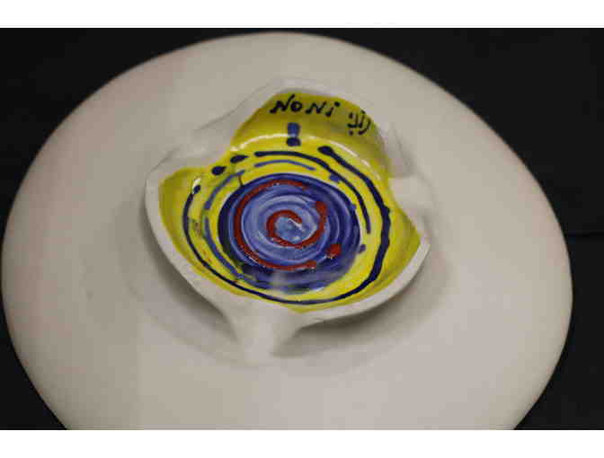 Ceramic Serving Dish: Israel: City vs. Country (by Noni Armony)