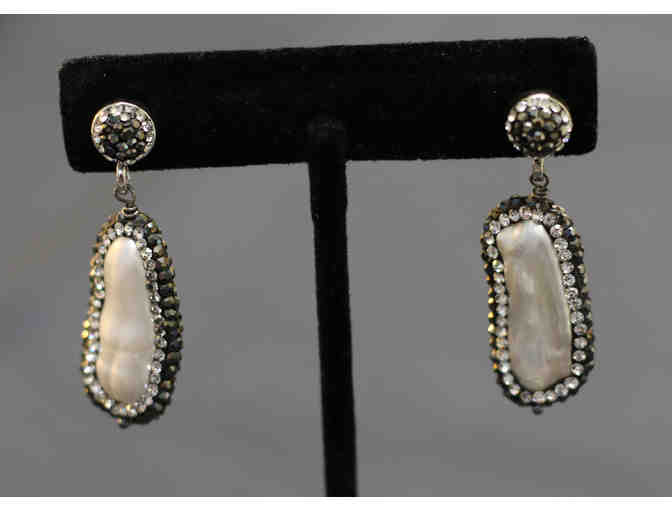 Jocelyn Chemel Jewelry Baroque Pearl Necklace and Earrings Set