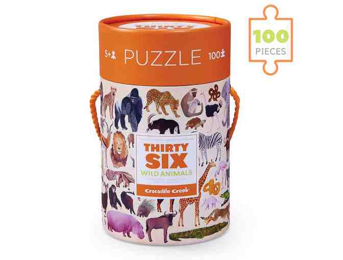 Crocodile Creek Thirty-Six Animals Puzzles Set (Ages 5+)